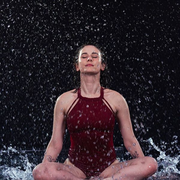 A person in a balanced pose symbolizing inner harmony and focus.